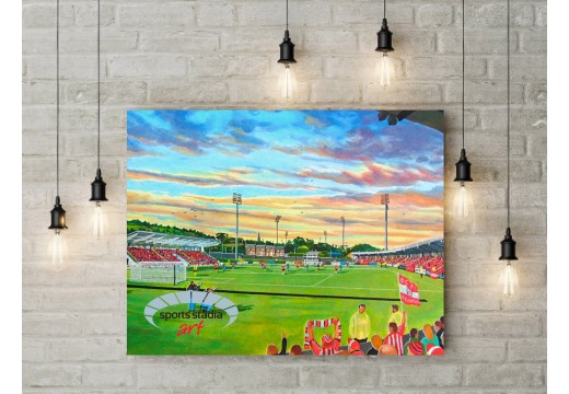Derry City FC Brandywell Stadium Wall Art Canvas